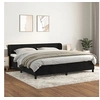 Image de Boxspring met matras fluweel zwart 200x200 cm3127393