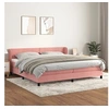 Image de Boxspring met matras fluweel roze 200x200 cm3127396