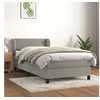 Image de Boxspring met matras fluweel lichtgrijs 100x200 cm3127415
