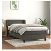 Image de Boxspring met matras fluweel donkergrijs 100x200 cm3127416