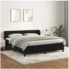 Image de Boxspring met matras fluweel zwart 160x200 cm3127501