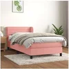 Image de Boxspring met matras fluweel roze 100x200 cm3127540