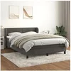 Image de Boxspring met matras fluweel donkergrijs 140x200 cm3127554