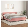 Image de Boxspring met matras fluweel roze 160x200 cm3127564
