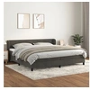 Image de Boxspring met matras fluweel donkergrijs 200x200 cm3127572