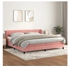 Image de Boxspring met matras fluweel roze 200x200 cm3127636