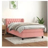 Image de Boxspring met matras fluweel roze 90x200 cm3127654