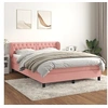 Image de Boxspring met matras fluweel roze 140x200 cm3127678