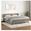 Image de Boxspring met matras fluweel lichtgrijs 180x200 cm3127685