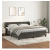 Image de Boxspring met matras fluweel donkergrijs 180x200 cm3127686
