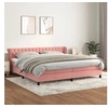 Image de Boxspring met matras fluweel roze 200x200 cm3127696