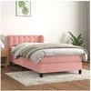 Image de Boxspring met matras fluweel roze 80x200 cm3127702