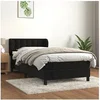 Image de Boxspring met matras fluweel zwart 90x190 cm 3127705