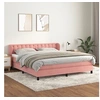 Image de Boxspring met matras fluweel roze 160x200 cm3127744