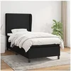 Image de Boxspring met matras stof zwart 80x200 cm3127759