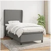 Image de Boxspring met matras stof donkergrijs 90x200 cm3127774