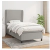 Image de Boxspring met matras stof lichtgrijs 100x200 cm3127781