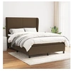 Image de Boxspring met matras stof donkerbruin 140x190 cm3127800