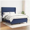 Image de Boxspring met matras stof blauw 140x200 cm3127811