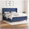 Image de Boxspring met matras stof blauw 160x200 cm3127819