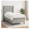 Image de Boxspring met matras stof lichtgrijs 90x190 cm3127845