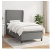 Image de Boxspring met matras stof donkergrijs 90x200 cm3127854