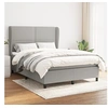Image de Boxspring met matras stof lichtgrijs 140x190 cm3127877