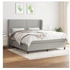 Image de Boxspring met matras stof lichtgrijs 180x200 cm3127901