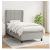Image de Boxspring met matras stof lichtgrijs 90x190 cm3127925