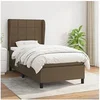 Image de Boxspring met matras stof donkerbruin 90x190 cm3127928