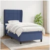 Image de Boxspring met matras stof blauw 100x200 cm3127947