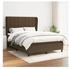 Image de Boxspring met matras stof donkerbruin 140x200 cm3127968