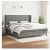 Image de Boxspring met matras stof donkergrijs 200x200 cm3127990