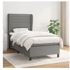 Image de Boxspring met matras stof donkergrijs 90x190 cm3128006