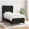 Image de Boxspring met matras stof zwart 90x190 cm3128007