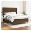 Image de Boxspring met matras stof donkerbruin 140x190 cm3128040