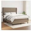 Image de Boxspring met matras stof taupe 140x190 cm3128041