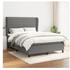 Image de Boxspring met matras stof donkergrijs 140x200 cm3128046