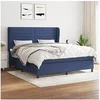 Image de Boxspring met matras stof blauw 160x200 cm3128059