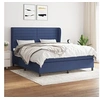 Image de Boxspring met matras stof blauw 180x200 cm3128067