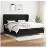 Image de Boxspring met matras stof zwart 200x200 cm3128071