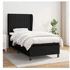 Image de Boxspring met matras stof zwart 90x200 cm3128095