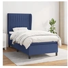 Image de Boxspring met matras stof blauw 90x200 cm3128099