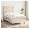 Image de Boxspring met matras stof cràmekleurig 100x200 cm3128106