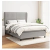 Image de Boxspring met matras stof lichtgrijs 140x190 cm3128117