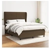 Image de Boxspring met matras stof donkerbruin 140x190 cm3128120