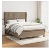 Image de Boxspring met matras stof taupe 140x190 cm3128121