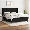 Image de Boxspring met matras stof zwart 160x200 cm3128135