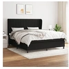 Image de Boxspring met matras stof zwart 180x200 cm3128143