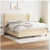 Image de Boxspring met matras stof cràmekleurig 180x200 cm3128146